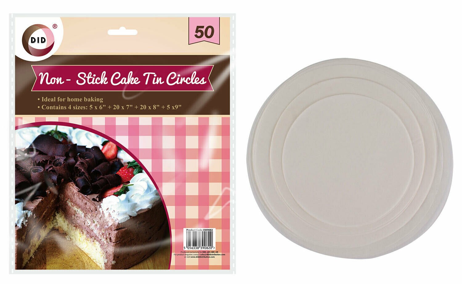 Round Baking Paper Tin Liners Greaseproof Circles 500 x 7" Inch Round Baking Paper Tin Liners Greaseproof Circles 500 x 7" Inch