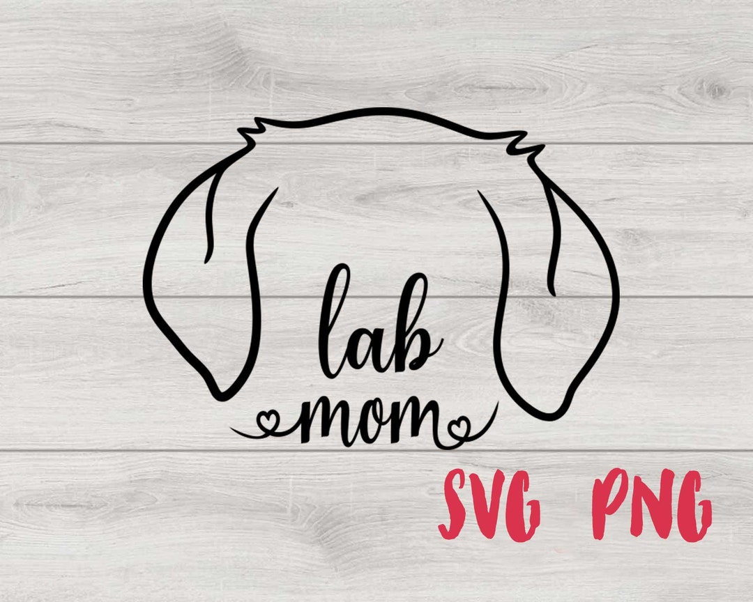 Lab Ears Outline Svg Labrador Retriever Ear Svg Lab Mom Cut Etsy