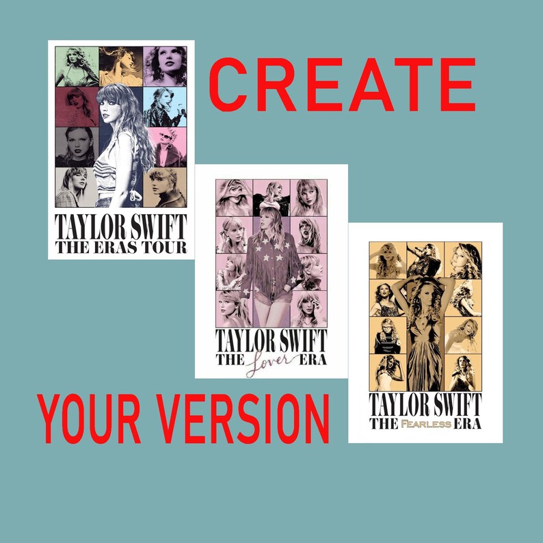 Eras Tour Poster Template Canva Editable Etsy