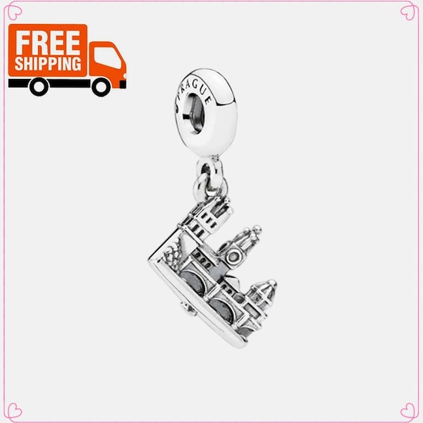 Charm pendentif pont Charles, breloque en argent sterling 925 pour bracelet, collier pendentif, cadeaux pour elle