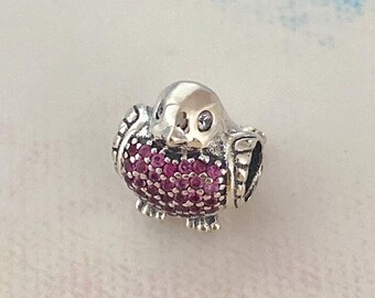 Robin Charm 925 Sterling Silver Charm for Bracelet necklace Pendant gift for Her Etsy