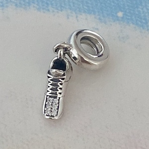 Running Shoe Dangle Charm,925 Sterling Silver Charm for Bracelet,Necklace Pendant