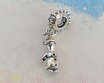 New Frozen Olaf Dangle Charm,925 Sterling Silver Charm for Bracelet,Necklace Pendant,Gift for Her