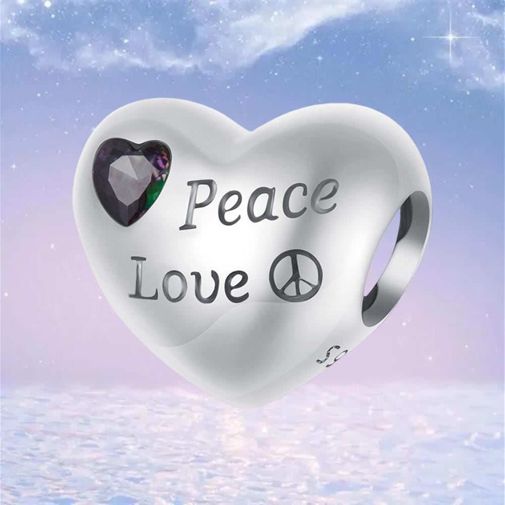 Love&peace Charm - Etsy UK
