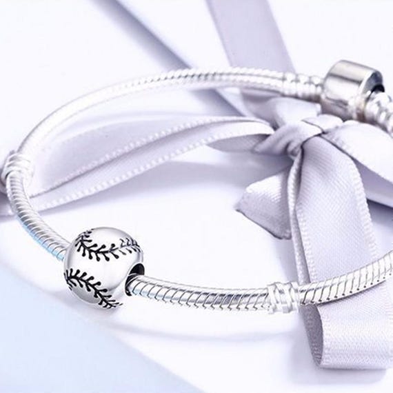 Baseball Bat Dangle Charm,925 Sterling Silver Charms Fit Pandora