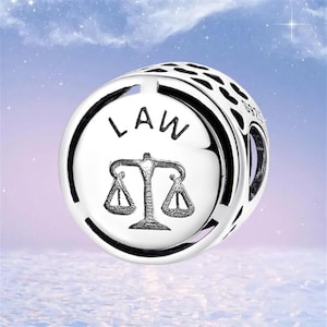 Law Charm Lawyer Charm Judge Charm,925 Sterling Silver Charms fit Pandora Bracelet,Necklace Pendant,Gift for Her