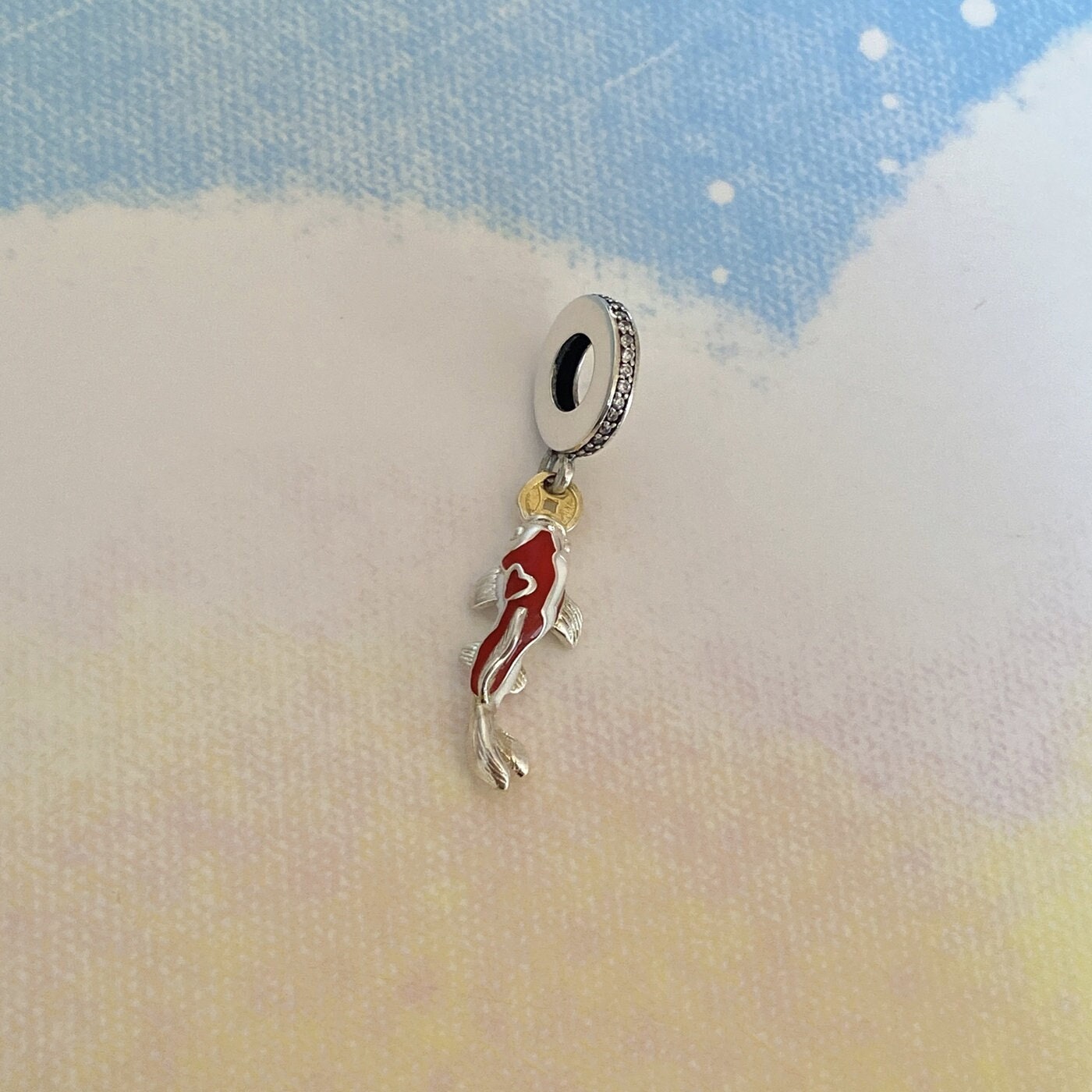 【2025年最新】海外限定の人気アイテム Fish Carp Fortune Good Dangle Silver Sterling Charm,925 アクセサリー