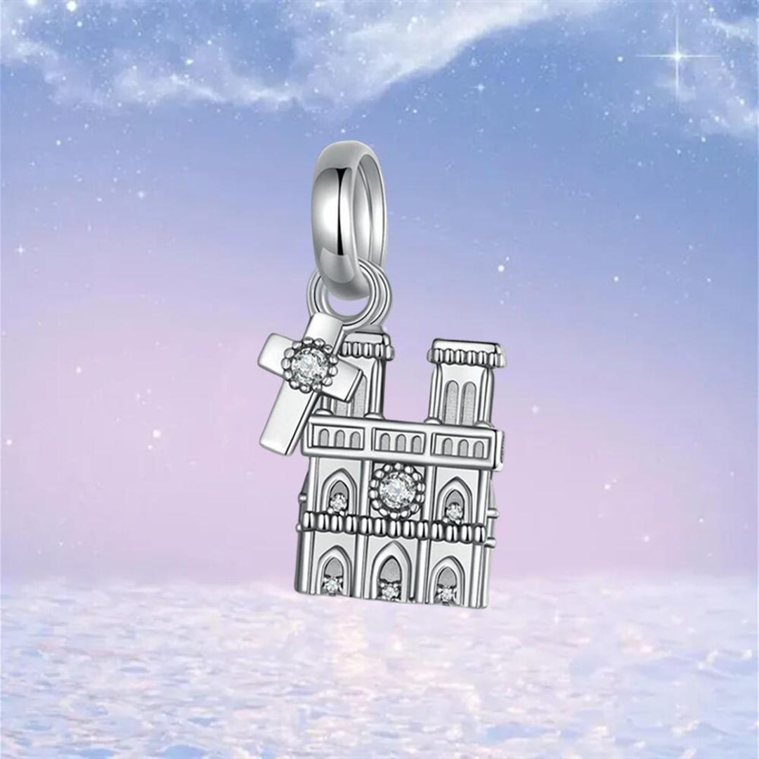Notre Dame De Paris Charm,925 Sterling Silver Charms for Bracelet ...