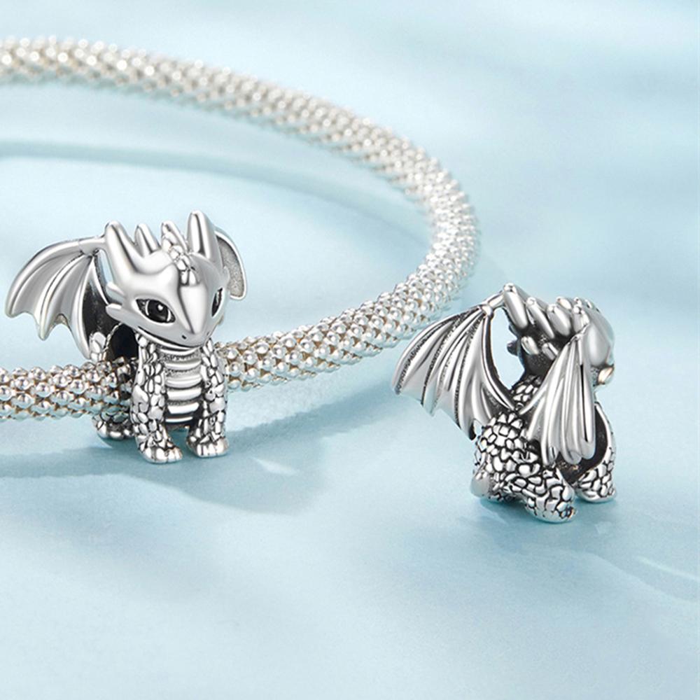 Dragon Charm,925 Sterling Silver Charms Fit Pandora Bracelet