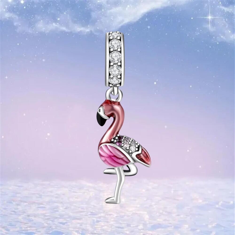 Authentic Pandora Flamingo Charms Charms Bracelet Pandora Tropical
