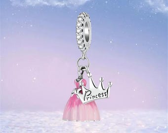 strapless open back dress Disney Rapunzel's Dress Dangle Charm main image 0