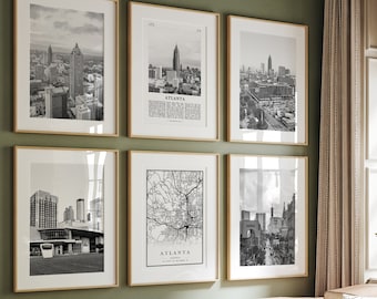 Atlanta City Prints: Black and White Architecture Photo Gallery