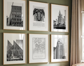 Louisville Landmark Prints: Black and White Photo Gallery Set