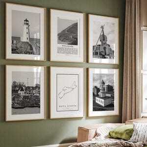 Nova Scotia Black and White Photo Prints: Halifax Landmarks Set (Digital Download)