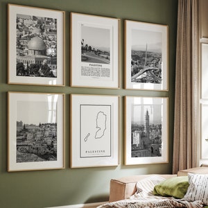 Palestine Black and White Photo Prints: Gallery Wall Set (Digital Download)