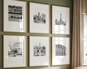 Indianapolis IN Black & White Photo Prints: City Landmarks