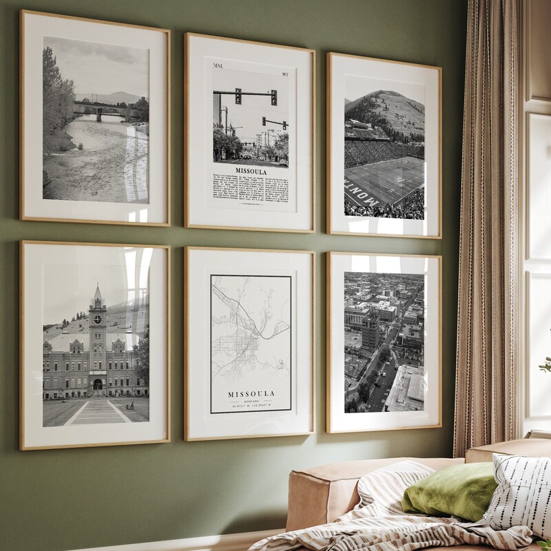 Printable Montana Map Etsy