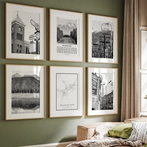 Flagstaff Arizona Black & White Photo Prints: Gallery Wall Art (Digital Download)