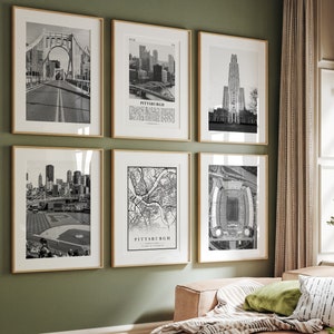 Pittsburgh Landmark Prints: Black and White Photo Set (Digital Download)