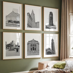 Cleveland Photo Gallery: Black and White Landmark Prints (Digital Download)