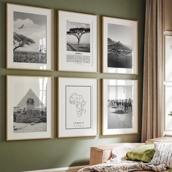 Black and White African Wall Art Etsy