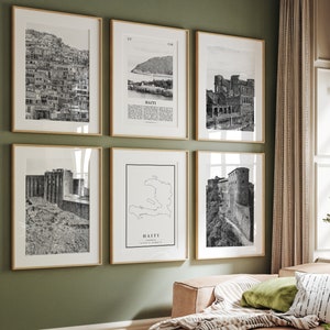 Haiti Black and White Photo Gallery Set of 6 (Digital Download)