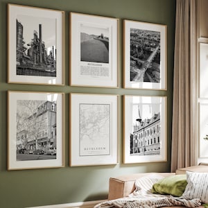 Bethlehem Pennsylvania Prints: Black and White Photo Gallery Set (Digital Download)