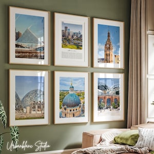 Conjunto de aquarelas de Milwaukee: Galeria de marcos da cidade (download digital)