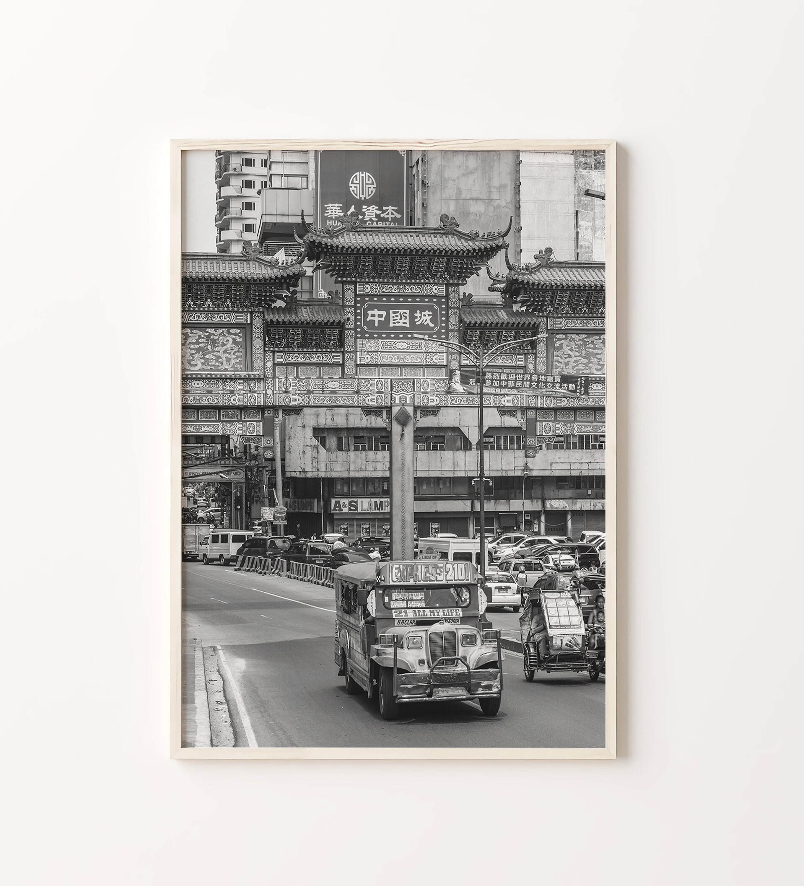 Manila City Prints Manila Black and White Prints Set of 6 Etsy