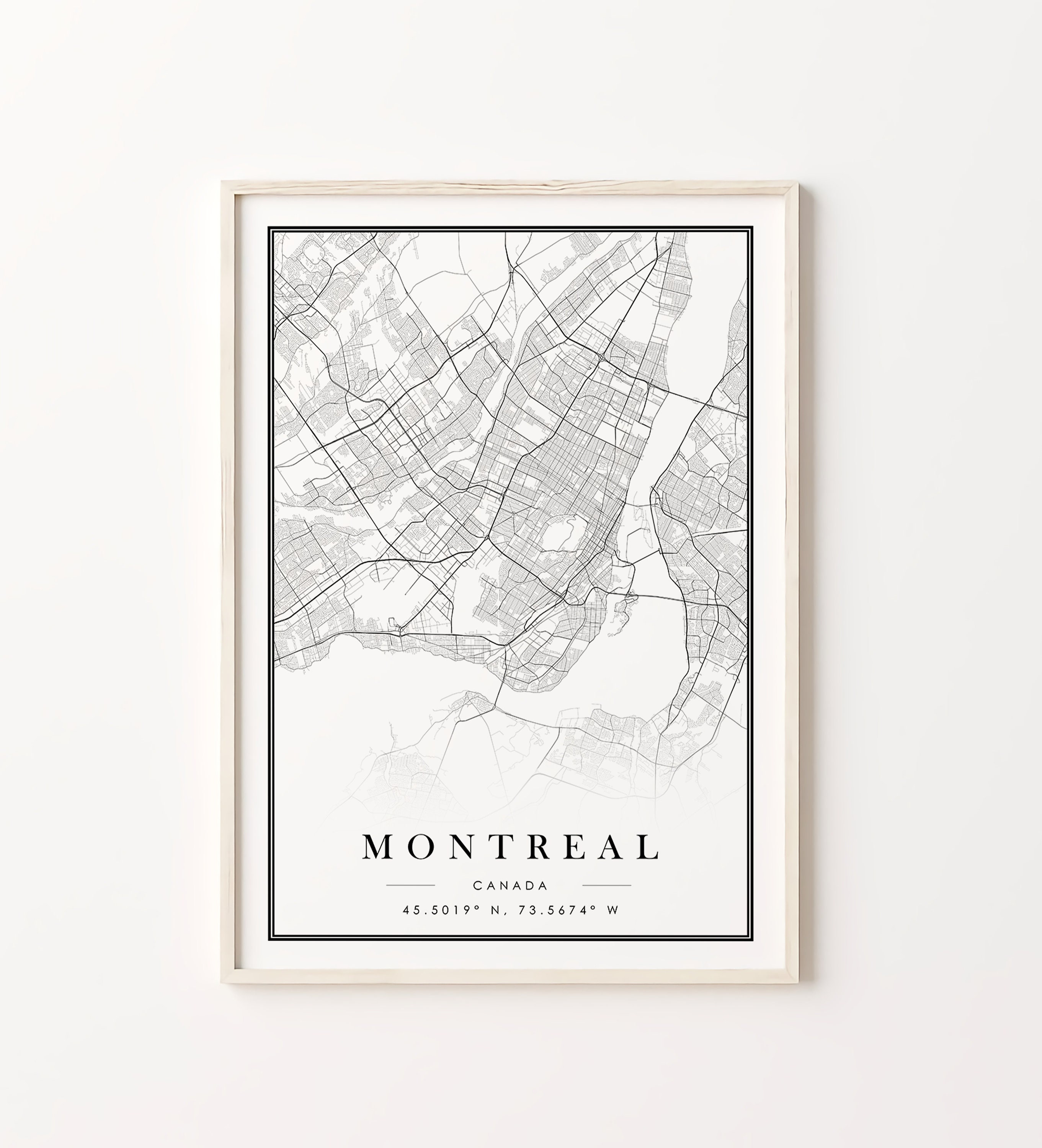 Montreal City Prints Montreal Black and White Prints Set of Etsy