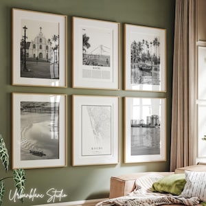 Kochi India Prints Set: Black and White Gallery Wall (Digital Download)