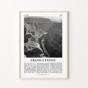 Parques Nacionales de EE. UU. Impresiones en blanco y negro Conjunto de 6, Yosemite, Yellowstone, Gran Cañón, Zion, Grand Teton y Parques Nacionales de las Montañas Rocosas imagen 7