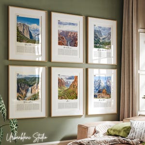 US Nationalparks • Digital Art Gallery Prints • Yosemite • Yellowstone • Grand Canyon • Zion • Grand Teton • Rocky Mountain