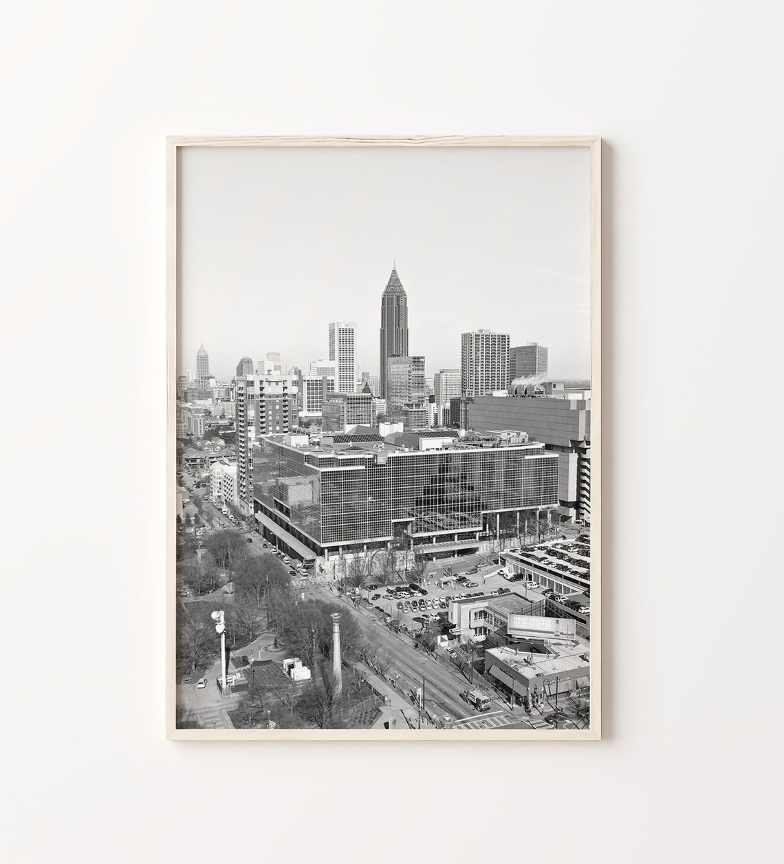 Minimal Atlanta City Georgia Print Black and White Prints Set - Etsy
