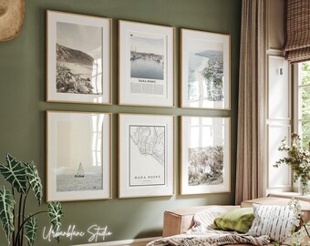 Dana Point City Prints: Black and White Photo Gallery Wall Art