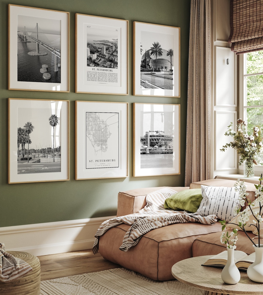 St. Petersburg City Prints, St. Petersburg Black and White Prints Set