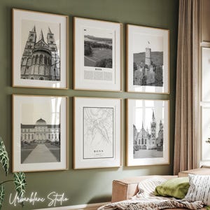 Bonn Germany Prints Set: Black and White Architecture (Digital Download)
