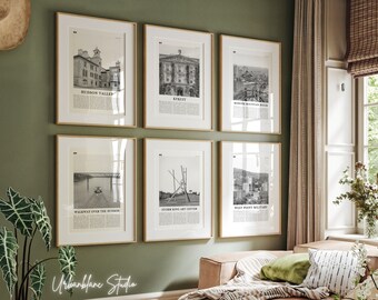 Hudson Valley Prints Set: Black and White Wall Art