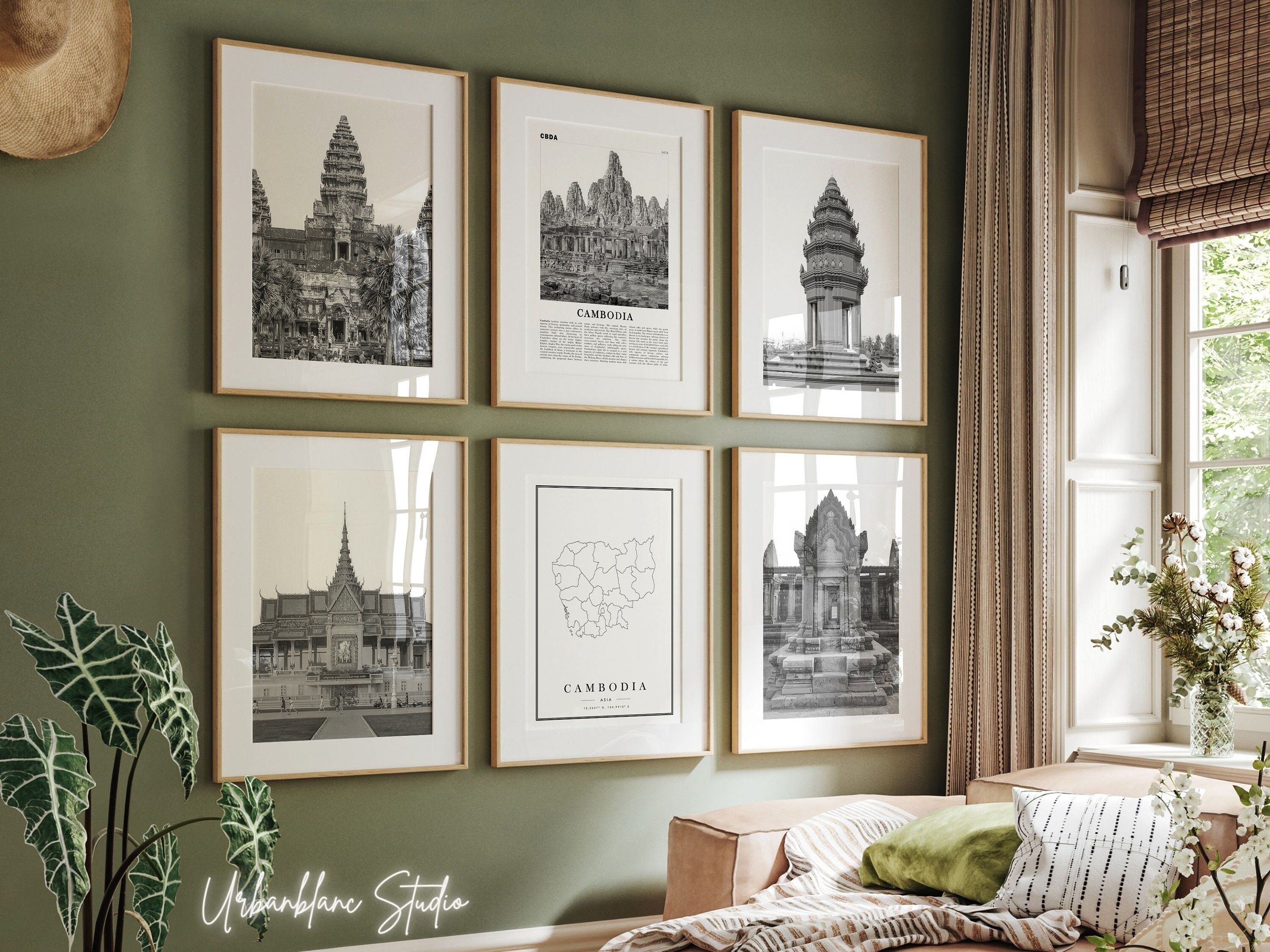 Cambodia Prints Set: Angkor Wat, Royal Palace (Digital Download)