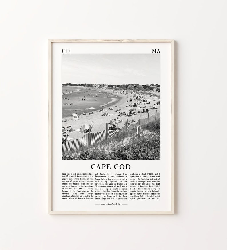 Cape Cod Prints Set: Black and White Photo Gallery Wall Art - Etsy