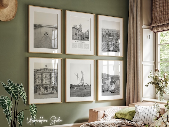 Hudson Valley Black & White Photo Prints: Wall Art Set of 6 (Digital Download)
