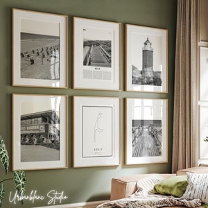 Sylt Black and White Photo Prints: Westerland Beach, Aquarium (Digital Download)