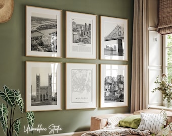 Colección de grabados de Montreal: Galería de arquitectura en blanco y negro