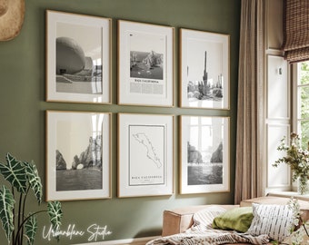 Baja California Black and White Photo Prints - Set of 6