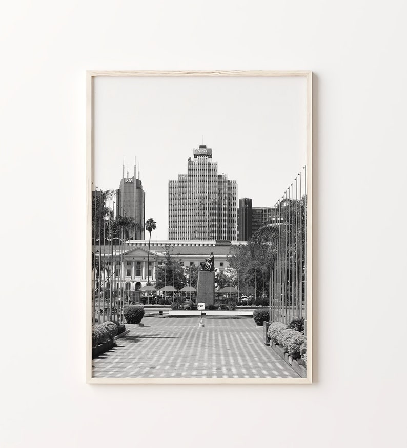 Kenya Prints Kenya Black and White Prints Set of 6 Kenya Etsy