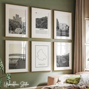 Abruzzo Italy Black & White Photo Prints Set (Digital Download)