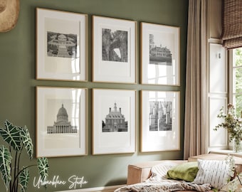 Virginia Landmarks Print Set: Black and White Photography