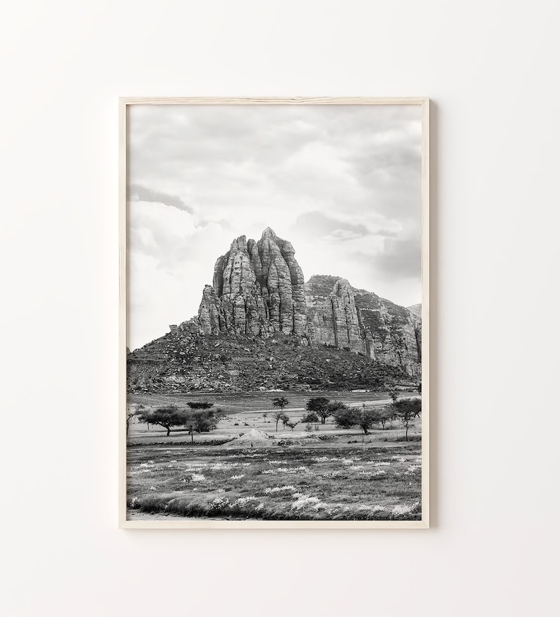 Ethiopia Black and White Photo Prints: Africa Wall Art Set (digital ...
