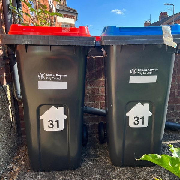 Custom Wheelie Bin Stickers | Waterproof Vinyl Decals