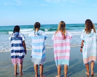 Surf Poncho Hoody Changing Towel - Handmade 100% Sustainable